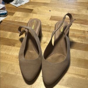 Cole Haan Tan Slingback Heels